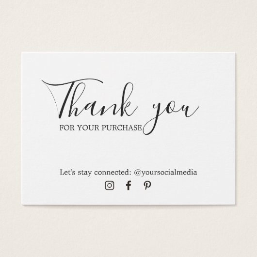 ミニマルエレガント白黒サンキュークーポン (正面)