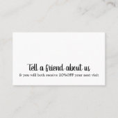 ミニマルエレガント白黒フェイク金ゴールドハート 紹介カード (正面)