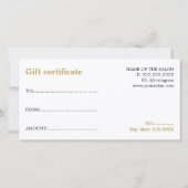 ミニマルエレガント白黒美しい (裏面)