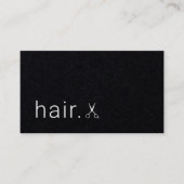 ミニマルエレガント白黒 名刺 (正面)