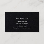 ミニマルエレガント白黒 名刺 (裏面)