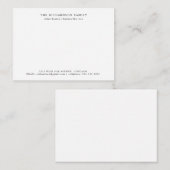 ミニマルエレガント科 ノートカード (正面/裏面)