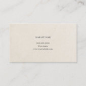 ミニマルエレガント紙テクスチャレッドコンサルタント 名刺 (裏面)