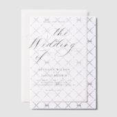 ミニマルエレガント結婚書 ベラム紙招待状 (オフセット (招待状))