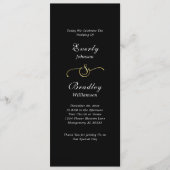 ミニマルエレガント結婚白黒 プログラム (正面)