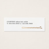 ミニマルエレガント美容師アポイントメントカード (正面)