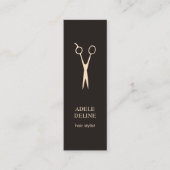 ミニマルエレガント美容師名刺 スキニー名刺 (正面)