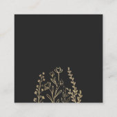 ミニマルエレガント金ゴールド エンクロージャーカード (裏面)