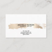 ミニマルエレガント金ゴールド 名刺 (裏面)