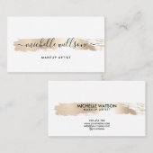 ミニマルエレガント金ゴールド 名刺 (正面/裏面)