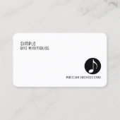 ミニマルエレガント音楽 名刺 (正面)