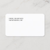 ミニマルエレガント音楽 名刺 (裏面)