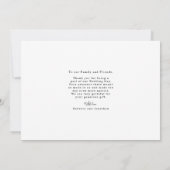 ミニマルエレガント3結婚枚のサンキューカード サンキューカード (裏面)