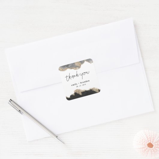 ミニマルエレガント スクエアシール (封筒)