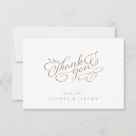 ミニマルエレガント スクリプト フォト サンクス サンキューカード