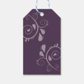 ミニマルエレガント タイポグラフィ モノグラムイニシャル ギフトタグ (裏面)