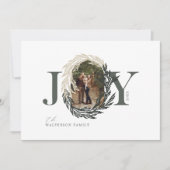 ミニマルエレガントJoy Winter Garlandフォトリース シーズンカード (正面)