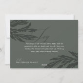 ミニマルエレガントJoy Winter Garlandフォトリース シーズンカード (裏面)