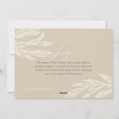 ミニマルエレガントJoy Winter Garlandフォトリース シーズンカード (裏面)