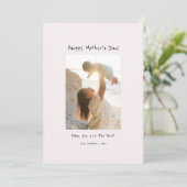 ミニマルエレガントPhoto Happy Mother's Day カード (スタンド正面)