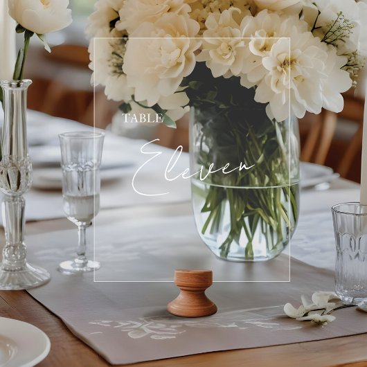 ミニマルエレガントTypographic Brush Script アクリルサイン