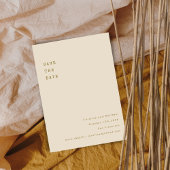 ミニマルオーチェレトロタイプライターフォントウェディング セーブザデート