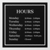 ミニマルオープンニングアワーズ ウィンドウクリング ウィンドウサイン (シート)