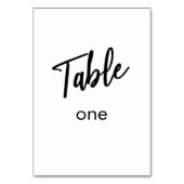 ミニマルカジュアルム手書きタイポグラフィ テーブルナンバー (裏面)
