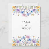 ミニマルカジュアルモダン結婚野 招待状 (裏面)