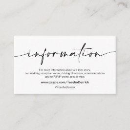 ミニマルカジュアルリストブラックインクペ結婚ンの詳細 エンクロージャーカード