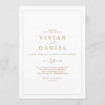 ミニマルカジュアル金ゴールド結婚ズ