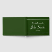 ミニマルカスタマイズス悔やみや弔慰ゲストブック ゲストブック (全面)