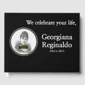 ミニマルカスタマイズリスト・メモリアル招待帳 ゲストブック (正面)