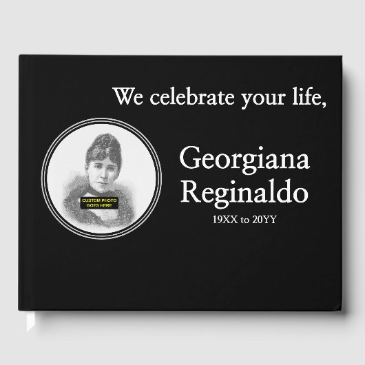 ミニマルカスタマイズリスト・メモリアル招待帳 ゲストブック (正面)