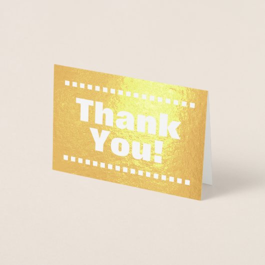 ミニマルカスタマイズ可能「ありがとう!」 カード (正面)