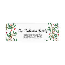 ミニマルカスタムスのクリスマスのシールのラベルリース ラベル