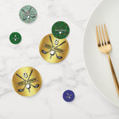 ミニマルカスタムスエレガントゴルフモノグラムデザイン コンフェッティ (グループ)