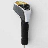 ミニマルカスタムスエレガントゴルフモノグラムデザイン ゴルフヘッドカバー (アングル)