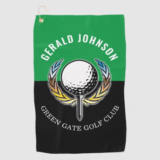 ミニマルカスタムスエレガントゴルフモノグラム ゴルフタオル (正面)