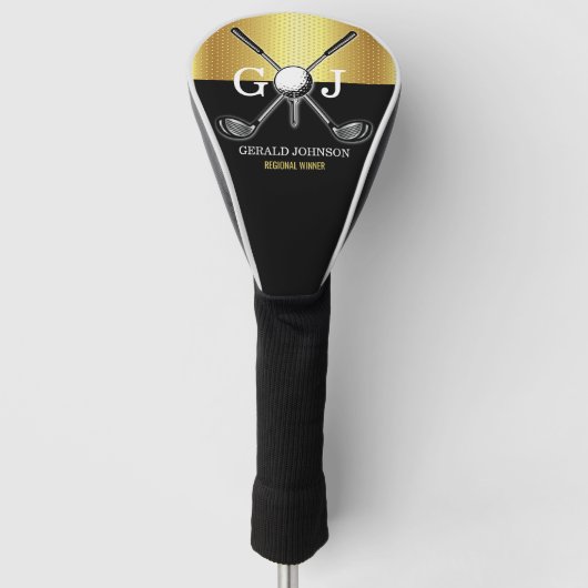 ミニマルカスタムスエレガントゴルフモノグラム ゴルフヘッドカバー (正面)