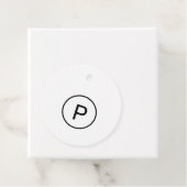 ミニマルカスタムスサークル業シンプル名ギフト フェイバータグ (インサイチュ)