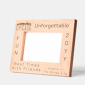 ミニマルカスタムスシカゴシティスカイラインシルエット レーザー彫刻フレーム (左)