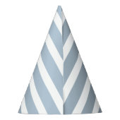 ミニマルカスタムストライプ誕生日パーティハット パーティーハット (裏面)