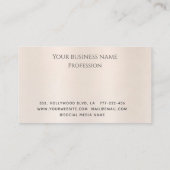 ミニマルカスタムスロゴエレガントラックスメタリックパール ロイヤリティカード (裏面)