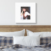 ミニマルカスタムス写真文字 キャンバスプリント (インサイチュ (寝室))