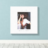 ミニマルカスタムス写真文字 キャンバスプリント (インサイチュ (ウッドフロア))