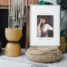 ミニマルカスタムス写真文字 ポスター