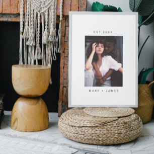 ミニマルカスタムス写真文字 ポスター