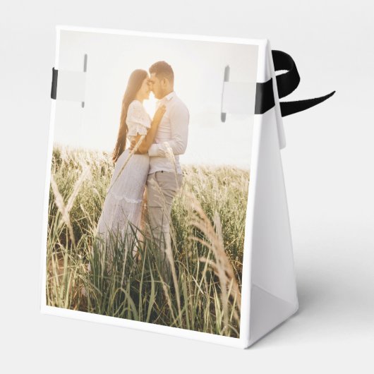 ミニマルカスタムス感謝していの写真結婚 フェイバーボックス (裏面サイド)