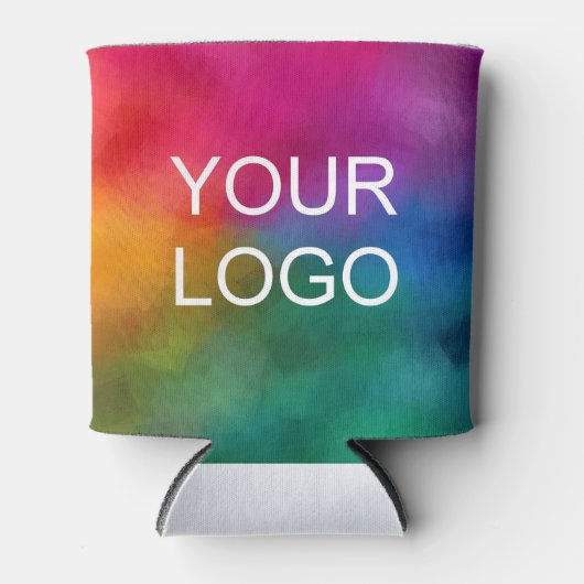 ミニマルカスタムテンプレート事業会社ロゴ 缶クーラー (正面)